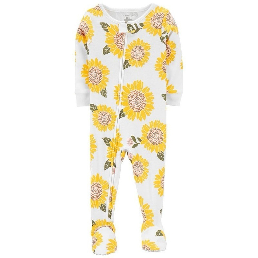 Carters Baby Girl Carter's Sunflower Footed Pajamas 24m